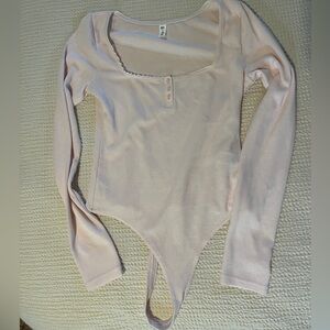 Light Pink Long Sleeve Bodysuit
